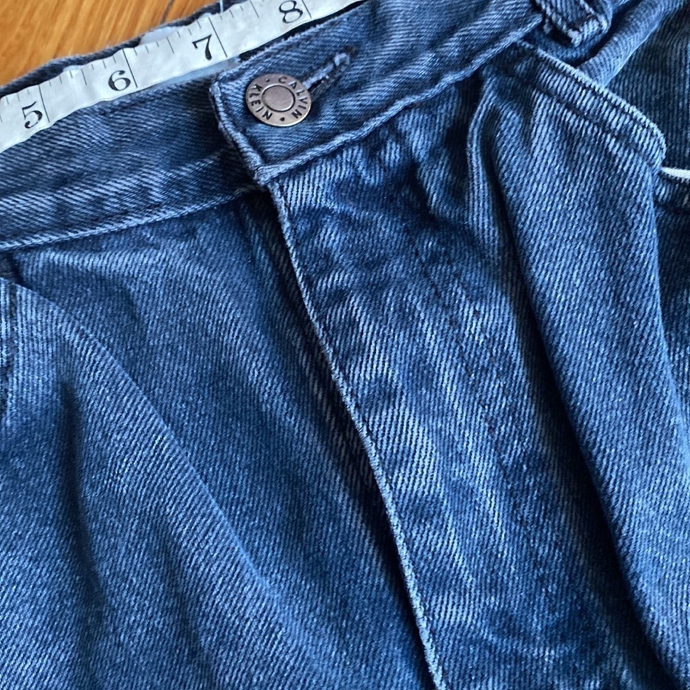 Black / blue denim washed true vintage Calvin Klein jeans size 5 EUC. - Picture 3 of 10